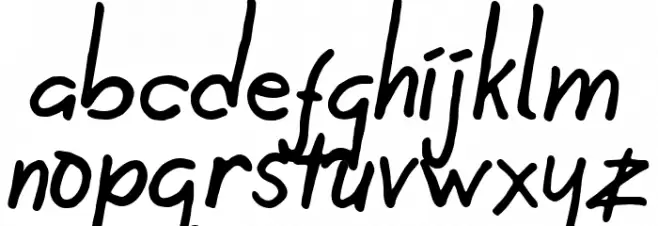 The Roughsy फ़ॉन्ट लोअरकेस