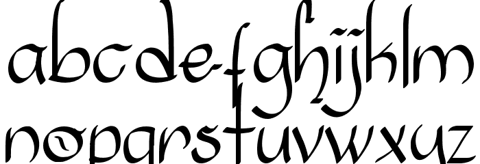 The Royale Font LOWERCASE