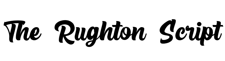 The Rughton Script  नि: शुल्क फ़ॉन्ट्स डाउनलोड