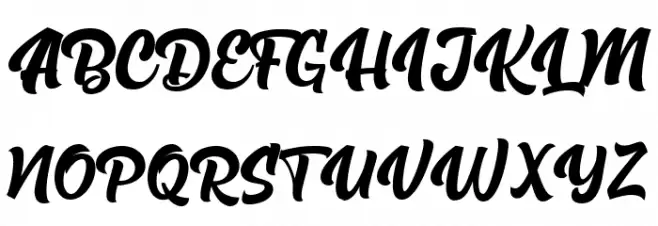 The Rughton Script Polices MAJUSCULES