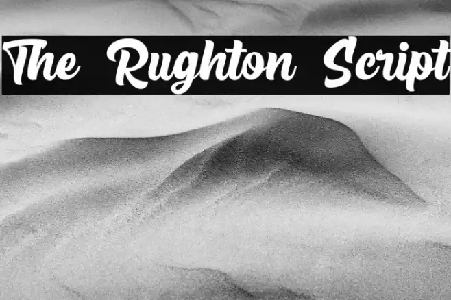 The Rughton Script Font examples