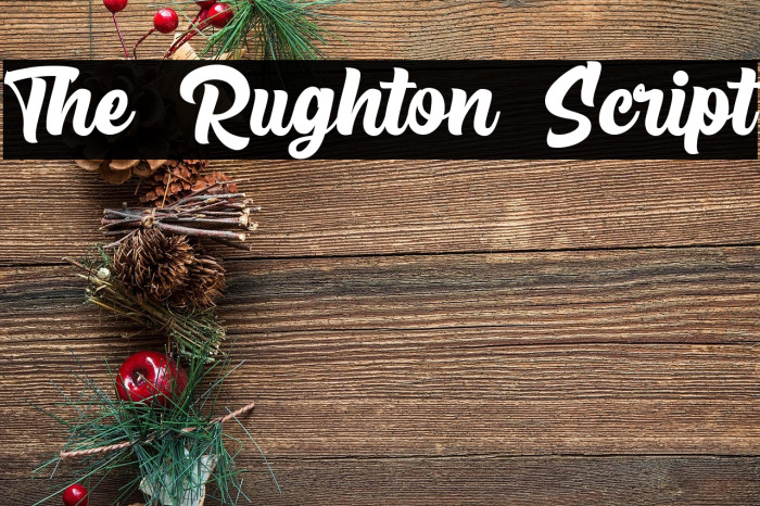 The Rughton Script Example 3