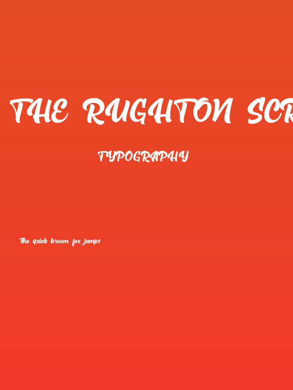 The Rughton Script Poster
