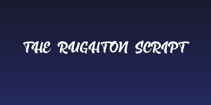 The Rughton Script Social Header