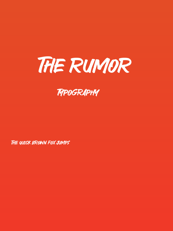 The Rumor Poster