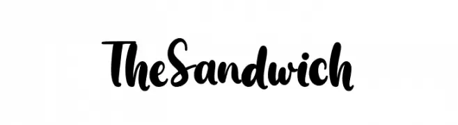 The Sandwich  Frei Schriftart Herunterladen