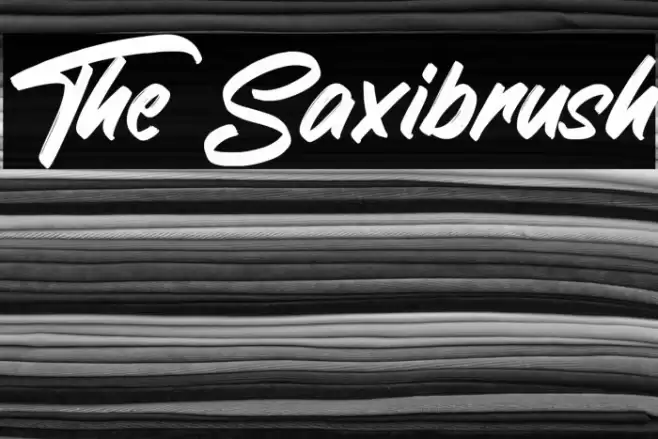 The Saxibrush Font examples