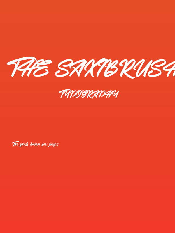The Saxibrush Poster