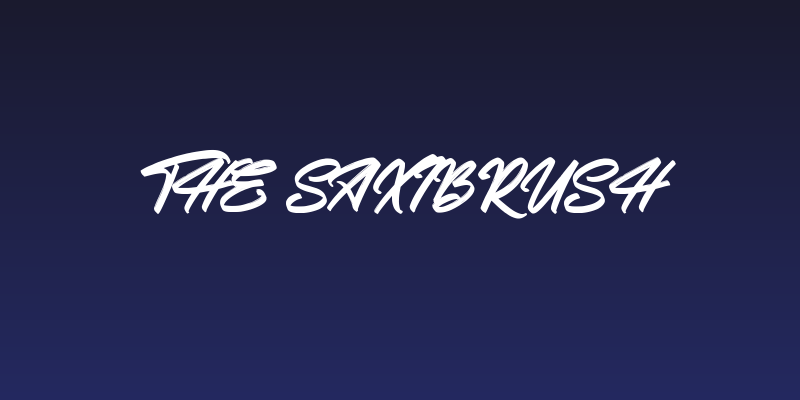 The Saxibrush Social Header