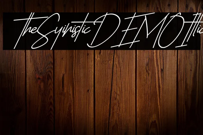 The Sayinistic DEMO Italic Example 1