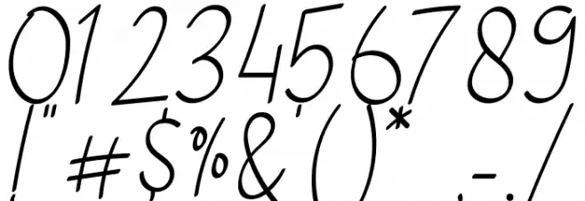 The School Font OTHER CHARS