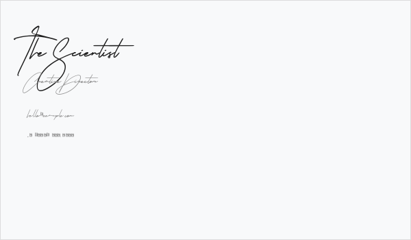 The Scientist Business Card