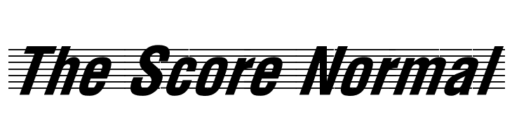 The Score Normal  لخطوط تنزيل