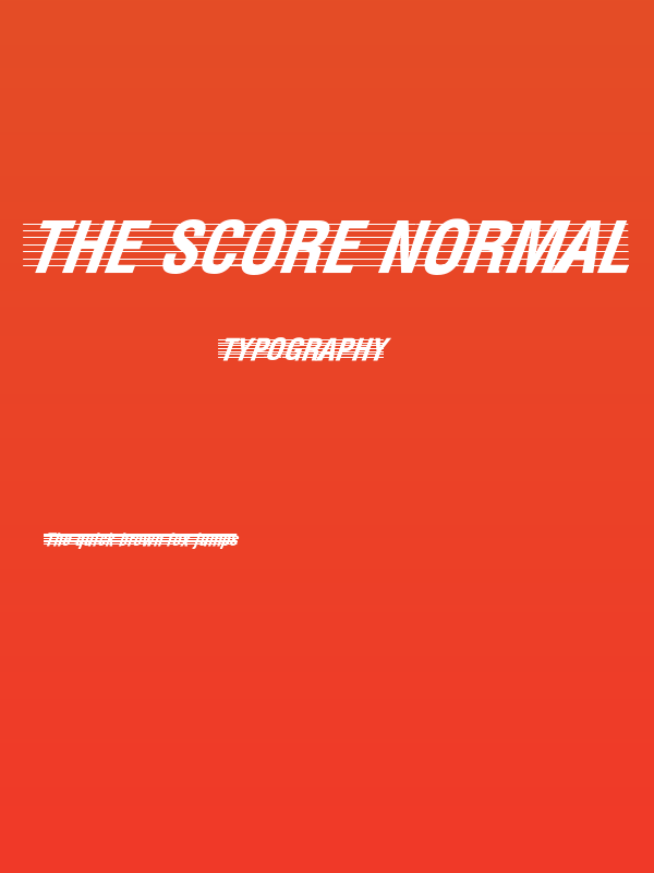 The Score Normal Poster