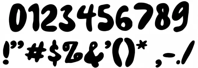 The Scratches Regular Font OTHER CHARS