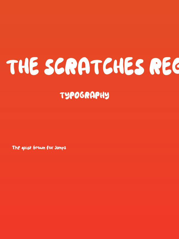 The Scratches Regular Poster