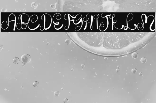 The Script Font examples