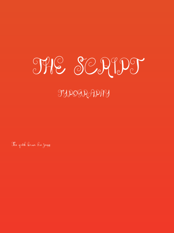 The Script Poster