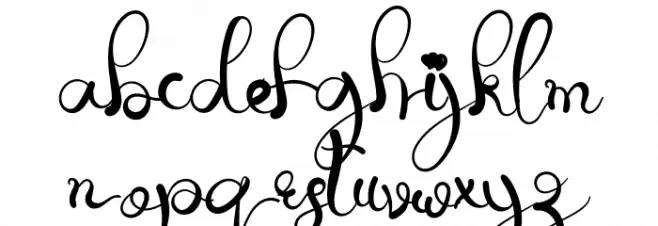 The Script फ़ॉन्ट लोअरकेस