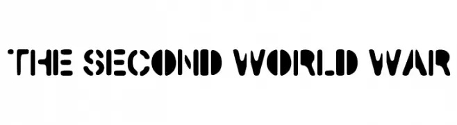 The Second World War  Descarca Fonturi Gratis