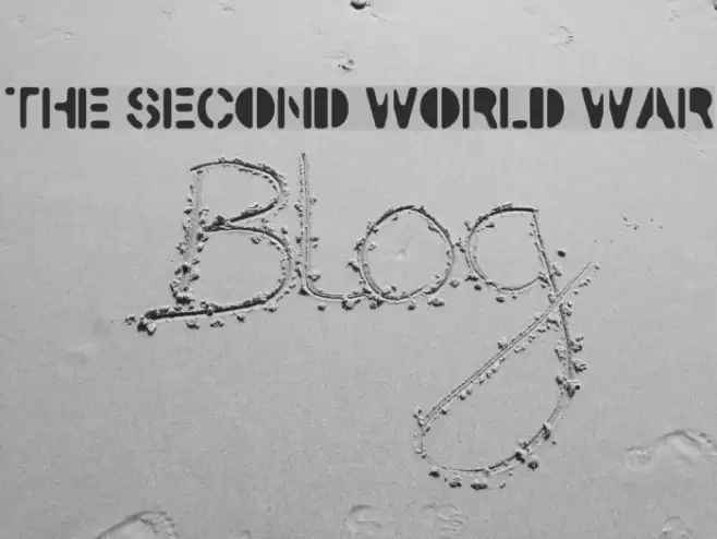 The Second World War Font examples