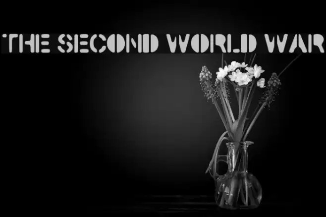 The Second World War Font examples