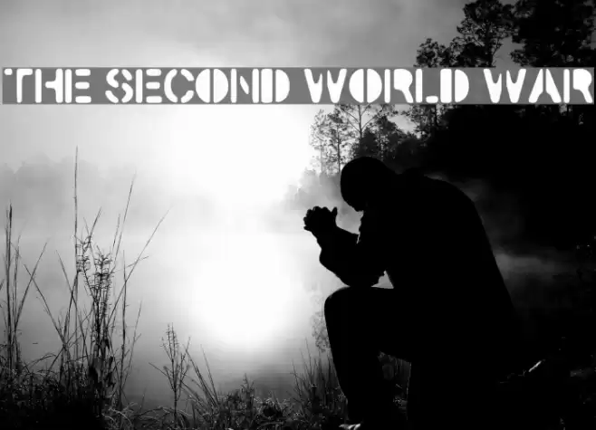 The Second World War Font examples