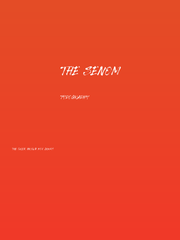 The Senom Poster