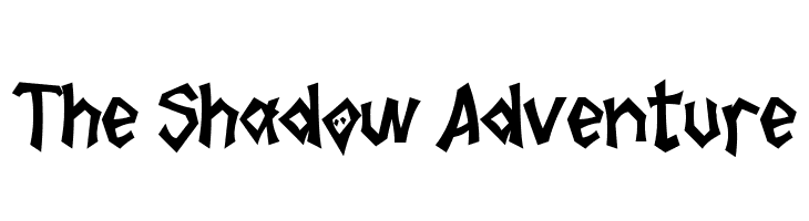 The Shadow Adventure  font caratteri gratis