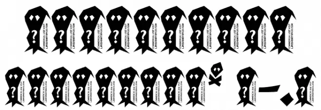 The Shadow Adventure Font OTHER CHARS