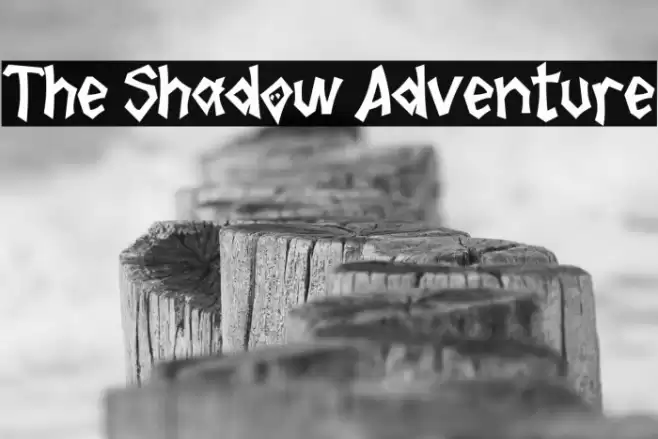 The Shadow Adventure Font examples