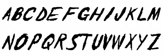 The Shaker CAPS Schriftart Groß