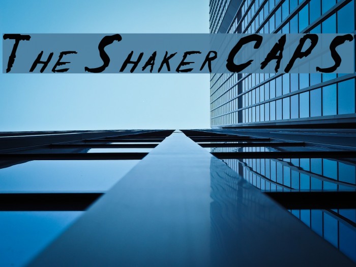 The Shaker CAPS Font examples