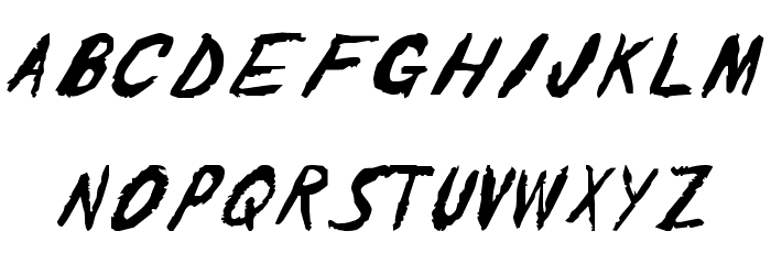 The Shaker CAPS Font LOWERCASE
