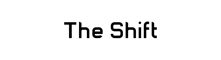 The Shift Font