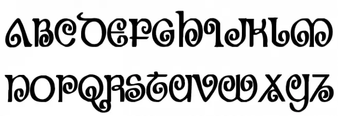 The Shire Bold Condensed 字体 大写