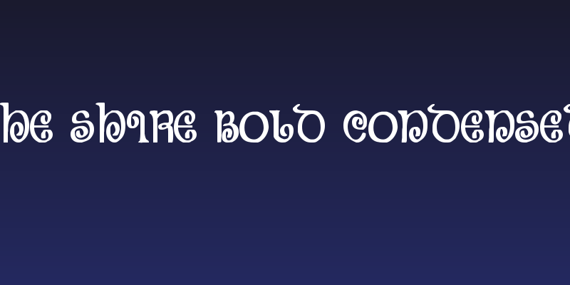 The Shire Bold Condensed Social Header