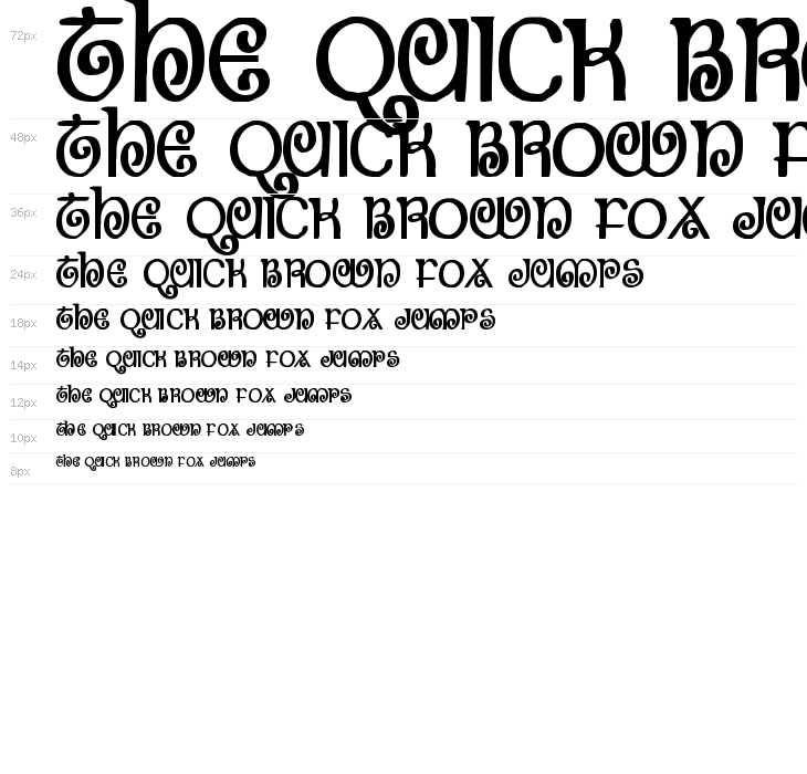 The Shire Bold Condensed Waterfall