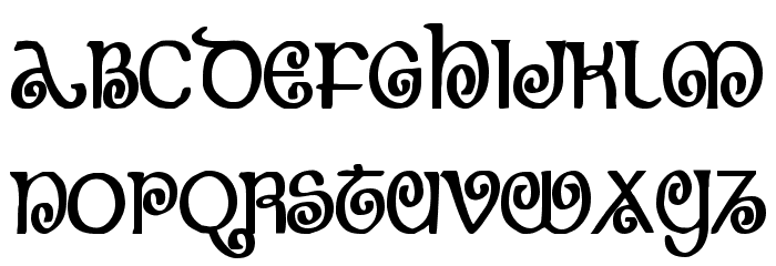 The Shire Bold Condensed Font LOWERCASE