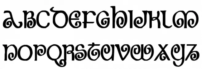 The Shire Bold Condensed फ़ॉन्ट लोअरकेस