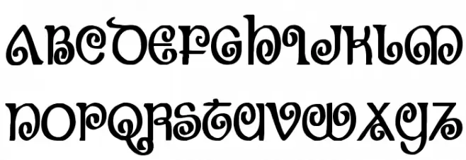 The Shire Bold Condensed Schriftart Groß