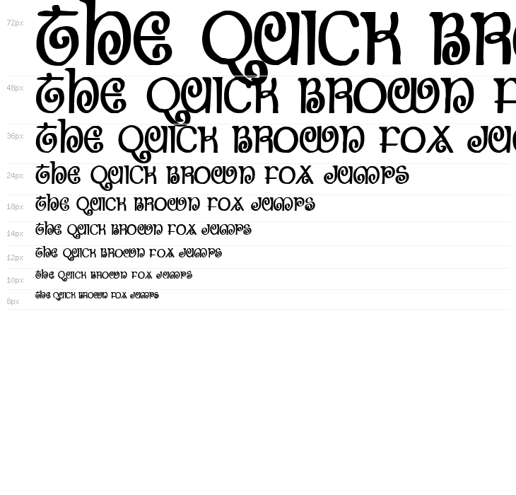 The Shire Bold Condensed Waterfall