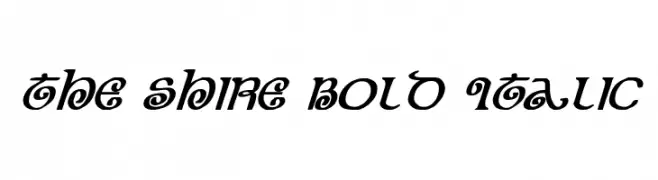 The Shire Bold Italic  Fuentes Gratis Descargar