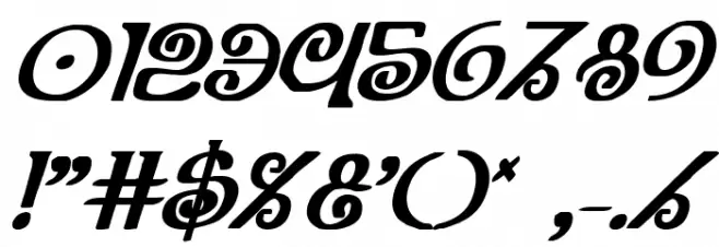 The Shire Bold Italic Caratteri ALTRI CARATTERI