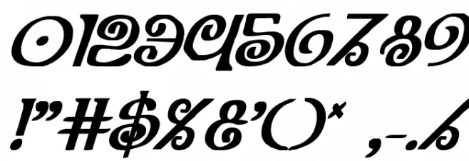 The Shire Bold Italic Font OTHER CHARS