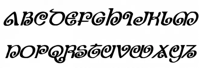 The Shire Bold Italic Fuentes MAYÚSCULAS