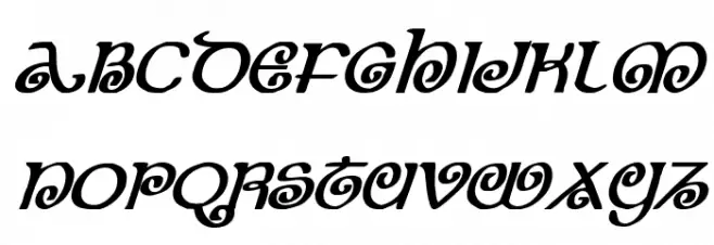 The Shire Bold Italic 字体 小写