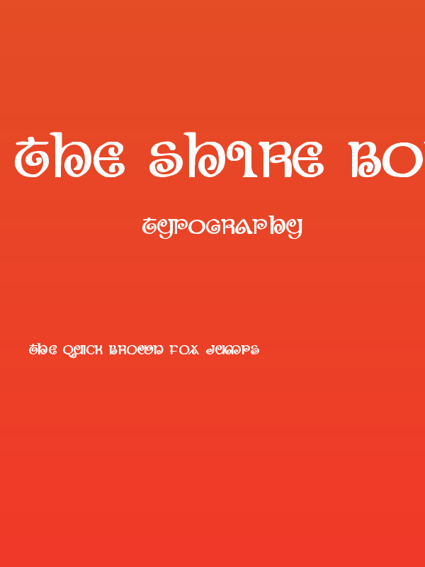 The Shire Bold Poster