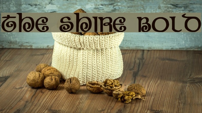 The Shire Bold Font examples