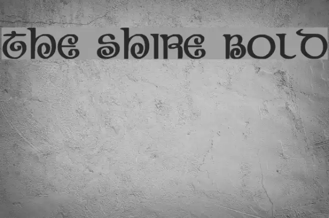 The Shire Bold Font examples